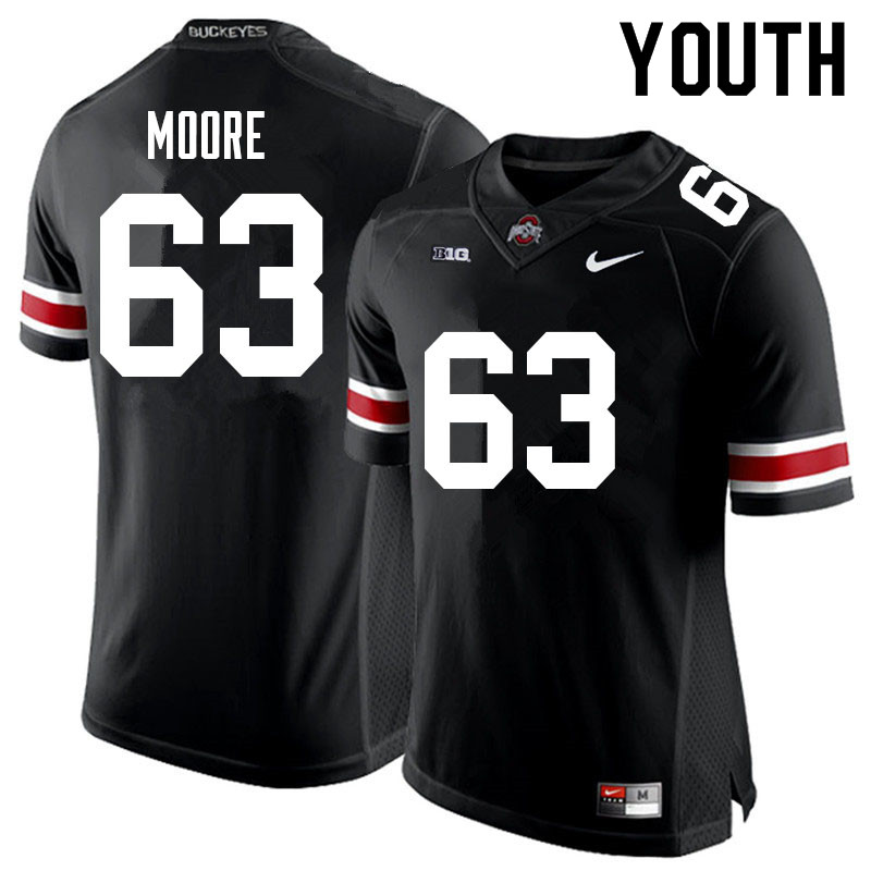 Youth #63 Kyle Moore Ohio State Buckeyes College Football Jerseys Sale-Black